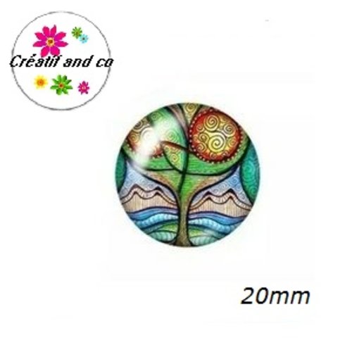 Cabochon arbre de vie 20mm