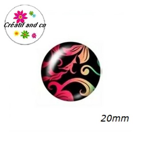 Cabochon à motif 20mm