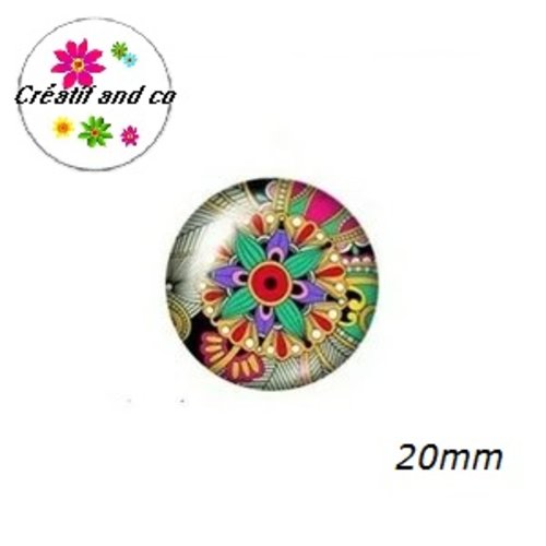 Cabochon à motif 20mm