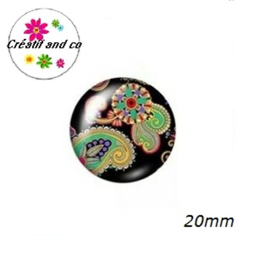 Cabochon à motif 20mm