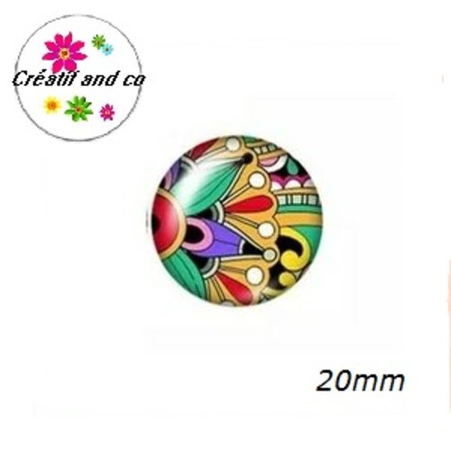 Cabochon à motif 20mm