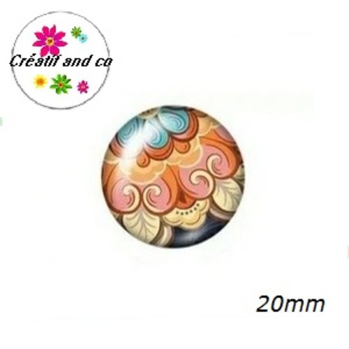 Cabochon à motif 20mm