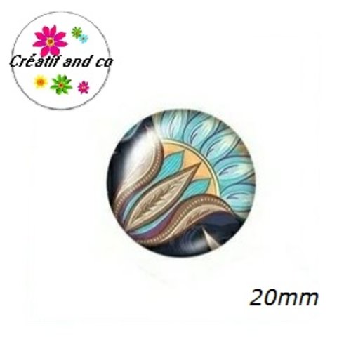Cabochon à motif 20mm