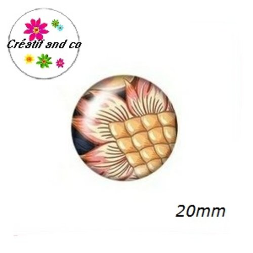 Cabochon à motif 20mm