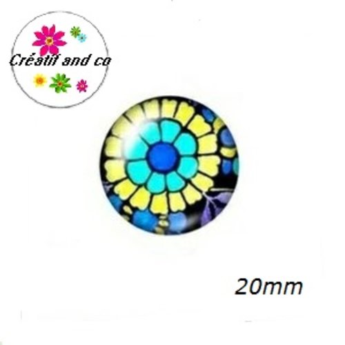 Cabochon à motif 20mm