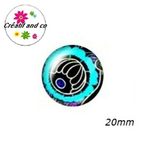 Cabochon à motif  20mm