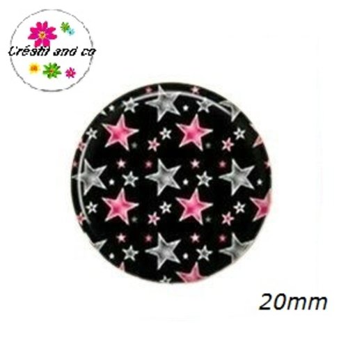 Cabochon étoiles 20mm