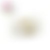 Pendentif boule mate blanche 15mm