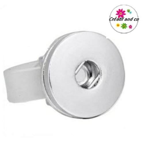 Bague silicone translucide pour bouton pression 18/20mm