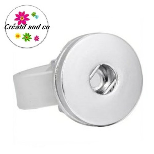 Bague silicone translucide pour bouton pression 18/20mm