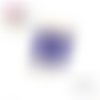 Breloque éclair émail bleu roi 19mm