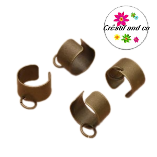 Manchette de cartilage avec anneau bronze 10mm