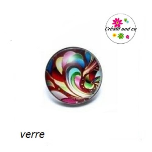 Bouton pression coloré