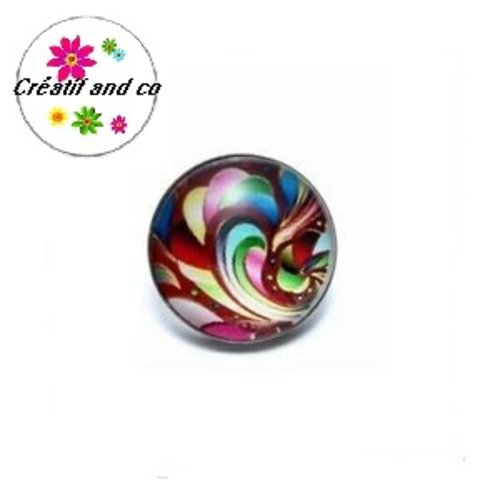 Bouton pression coloré