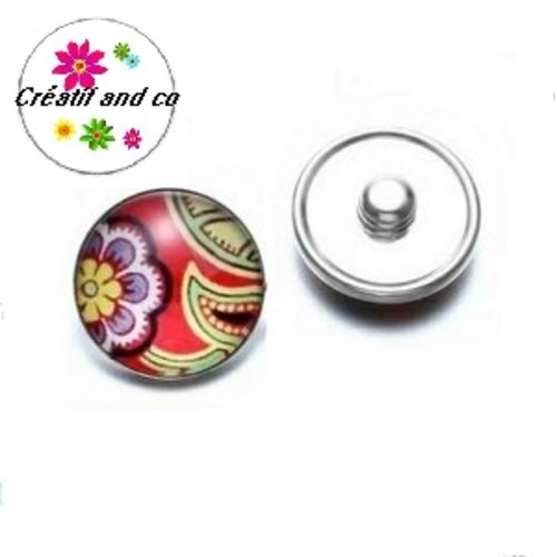 Bouton pression coloré