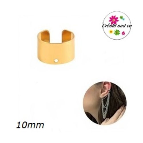 Manchette de cartilage dorée 10mm