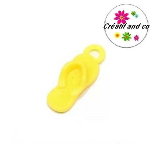 Breloque tong jaune