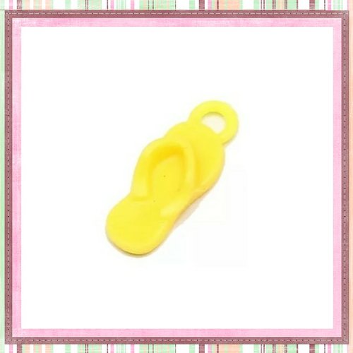 Tong jaune plastique 22mm