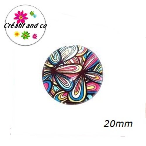 Cabochon à motif 20mm