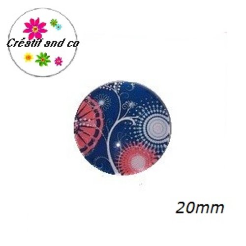 Cabochon à motif 20mm