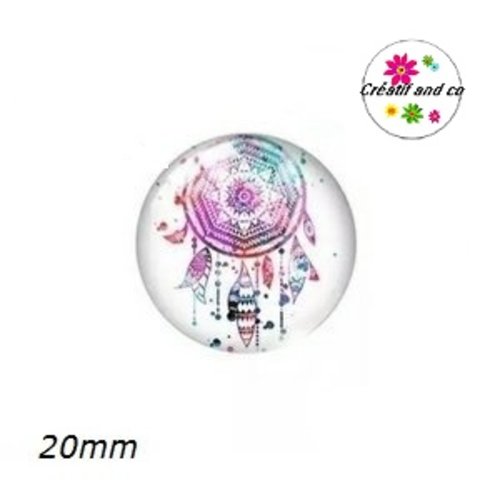 Cabochon attrape rêve 20mm