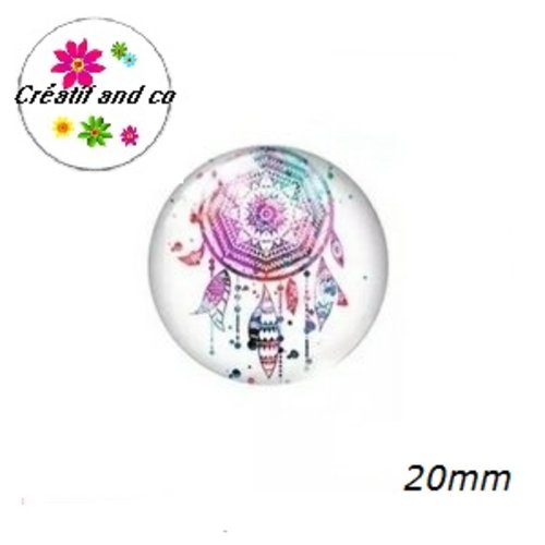 Cabochon attrape rêve 20mm