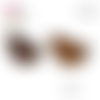 Puce oreille 1/2 cercle bois 26mm