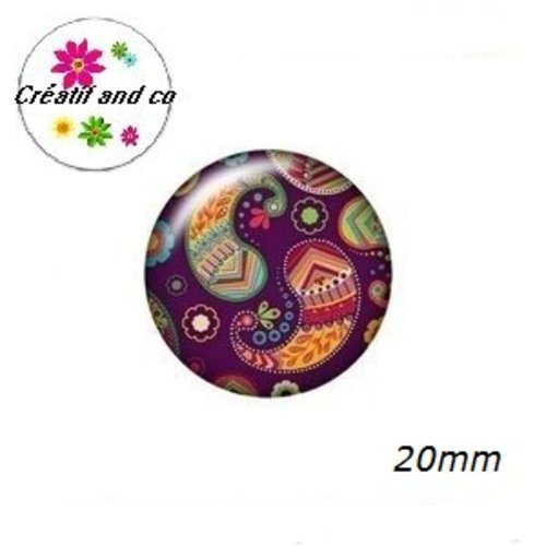 Cabochon à motif 20mm