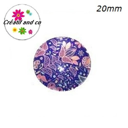 Cabochon à motif 20mm