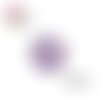 X2 cabochons fleuris 14mm