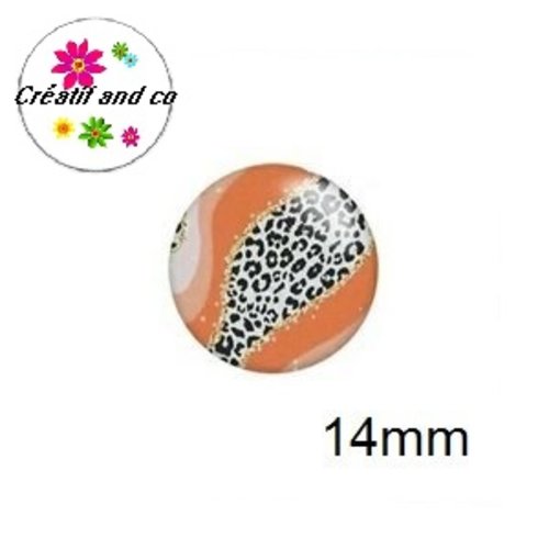 X2 cabochons à motifs 14mm