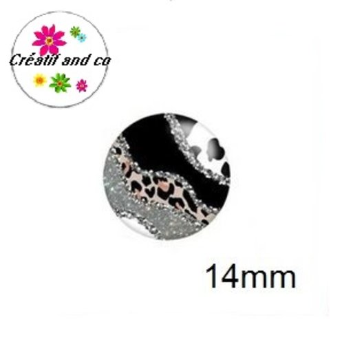X2 cabochons à motifs 14mm