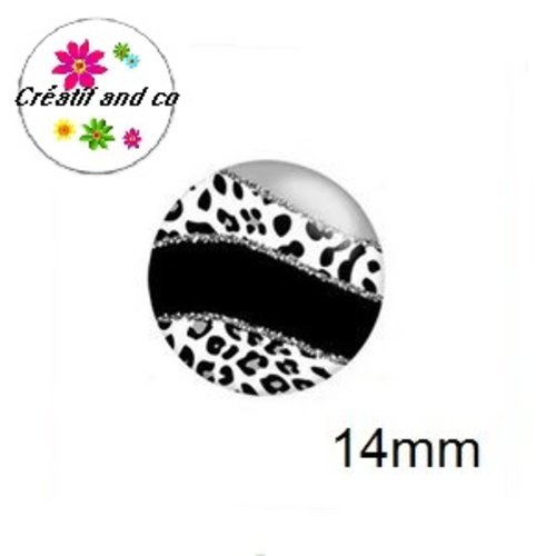 X2 cabochons à motifs 14mm