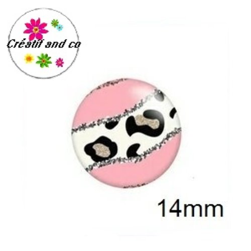 X2 cabochons à motifs 14mm