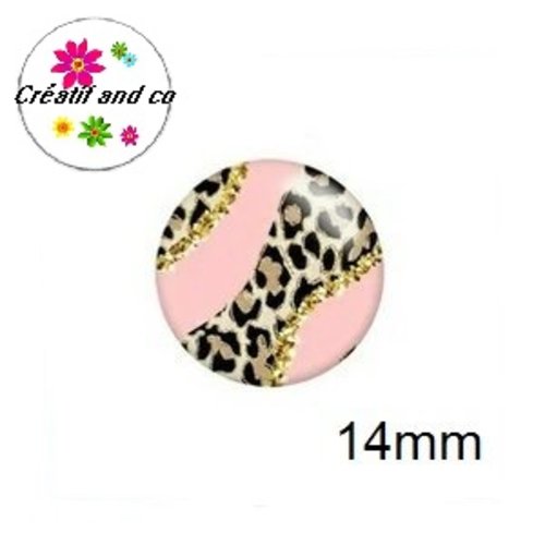 X2 cabochons à motifs 14mm