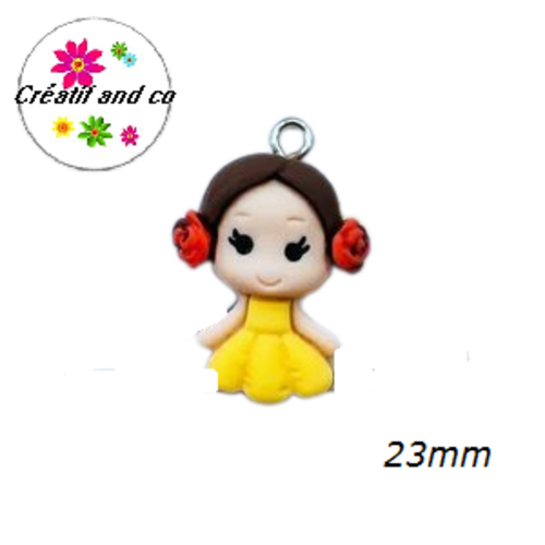 Breloque fille 23mm
