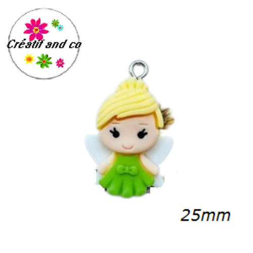 Breloque fille 25mm