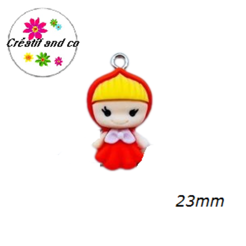 Breloque fille 23mm