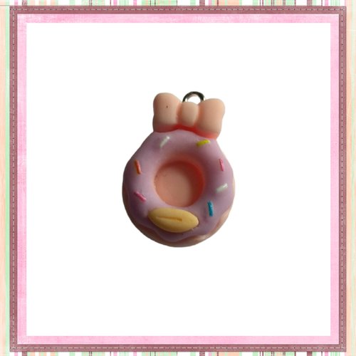 Breloque donut  kawaï 22mm