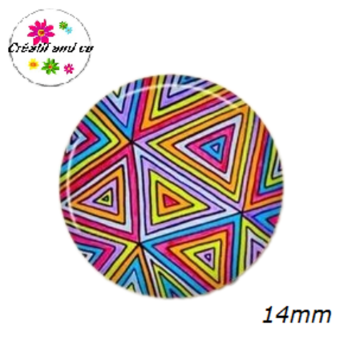 X2 cabochons à motifs 14mm