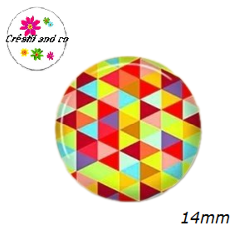 X2 cabochons à motifs 14mm