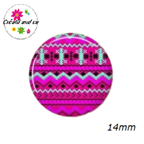 X2 cabochons à motifs 14mm