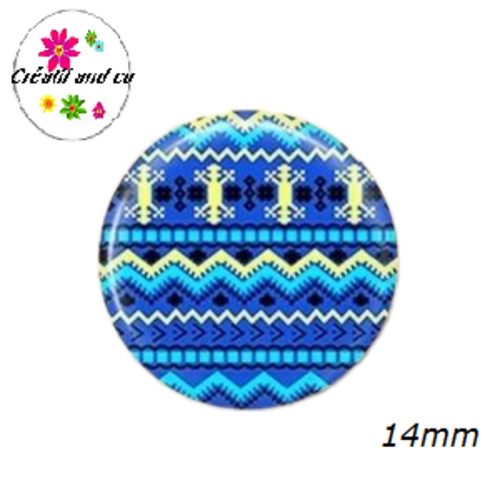 X2 cabochons à motifs 14mm