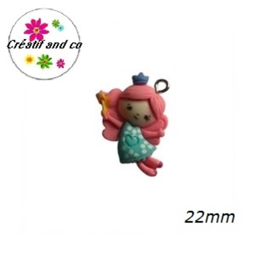 Breloque fille 22mm