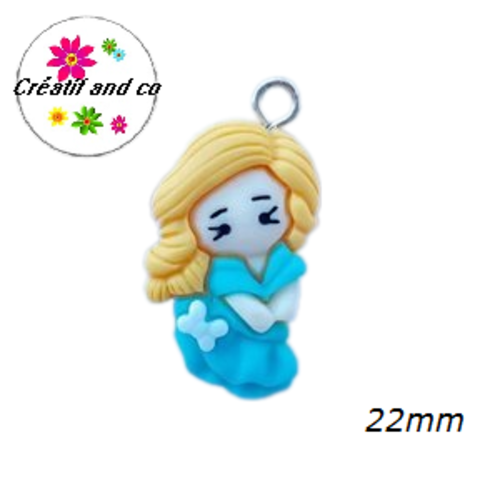 Breloque fille 22mm