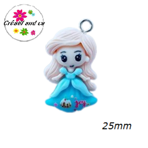Breloque fille 25mm