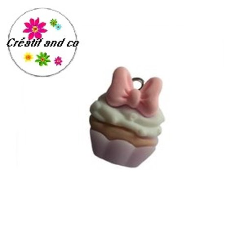 Breloque cupcake kawaï 18mm