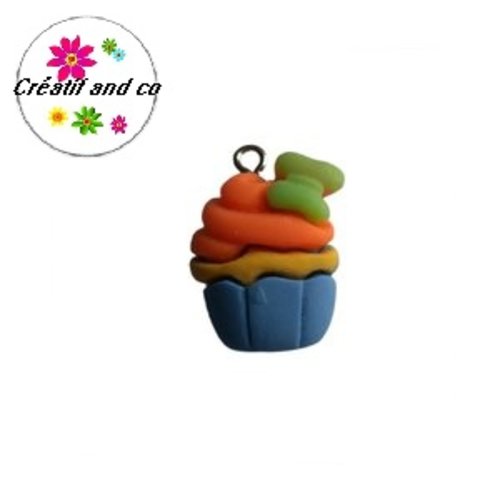 Breloque cupcake kawaï 20mm