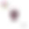 X10 perles tête de mort rose 10mm