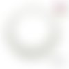 Breloque estampe multi cercle blanc 32mm